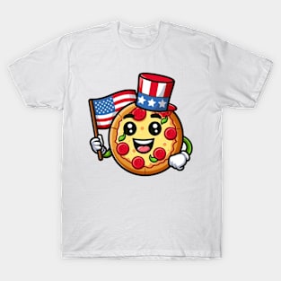 A Whimsical Tribute to American Culture in Cartoon Style T-Shirt T-Shirt